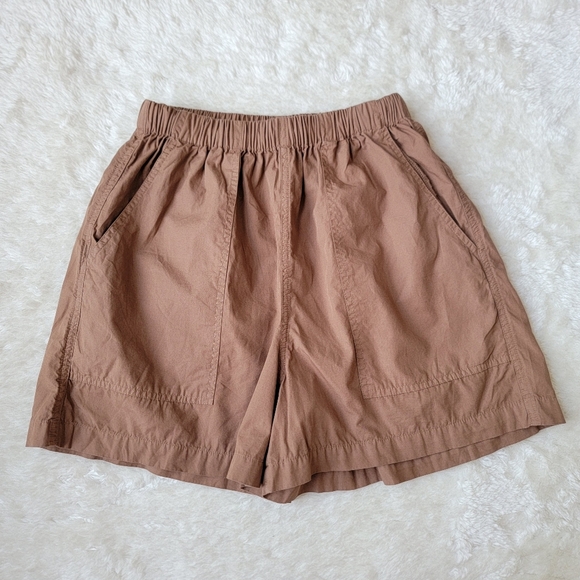 NWOT Ozma 100% Organic Cotton Poplin Juno Shorts, Almond Brown, XS - Picture 12 of 12